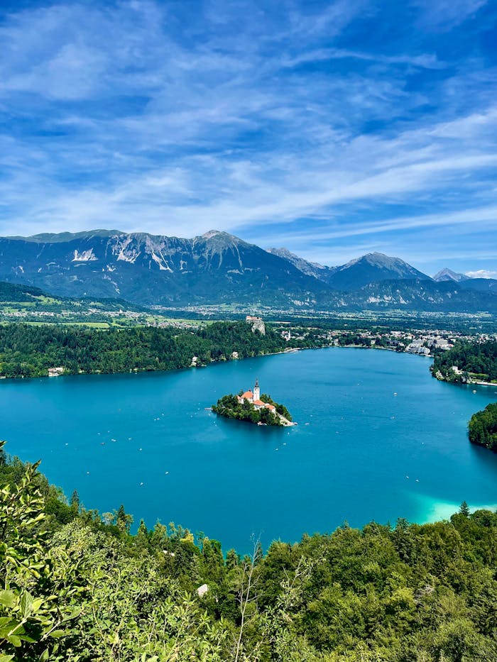Lake Bled, Slovenia – Island Church & Mountain View